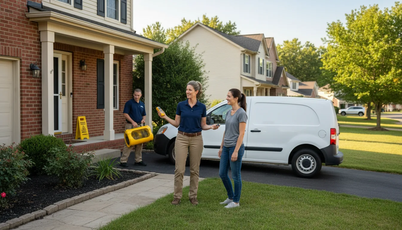 Water restoration image for Water Damage & Restoration Services in Howell, MI
